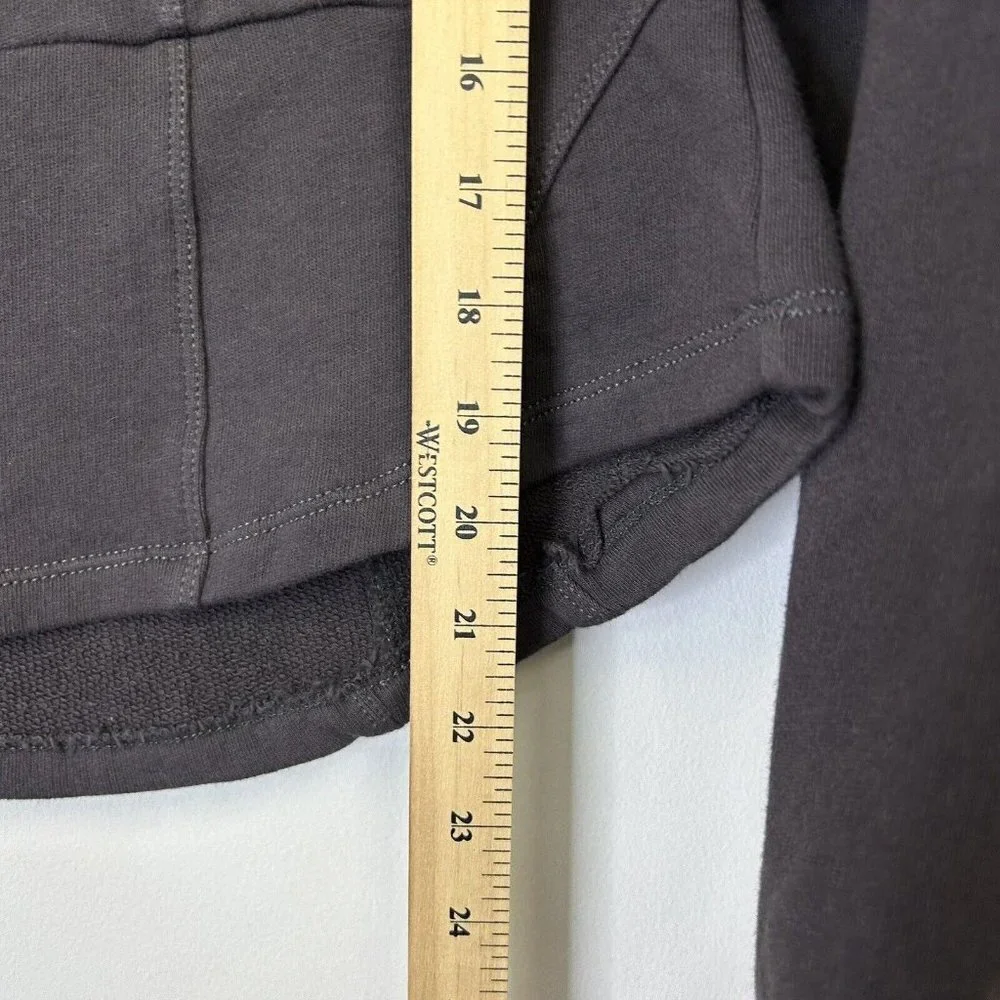 Anthropologie Maeve Puff Sleeve Sweatshirt Womens Size Large Gray - Picture 5 of 10